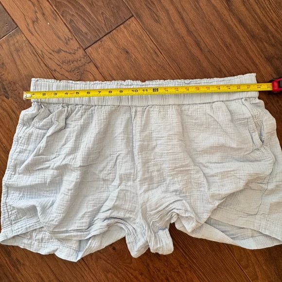 J. Crew EUC Set Squareneck Puff Sleeve Soft Gauze Top & Pull On Shorts 2x/3x - Picture 12 of 16